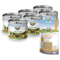 Produktbild von Bellfor Futterset für kleine Hunde mit Insekten zur Stärkung des Immunsystems getreidefrei und hypoallergen 1280 g - 6 x 200 g