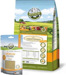 Bellfor Futterset zur Immunstärkung für mittelgroße Hunde getreidefrei und hypoallergen mit Insekten 2580 g – Bild 1 von 7