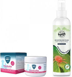 Bellfor Grasmilben Schutz-Set für Hunde mit Anti-Grasmilben Spray 250 ml und Wundsalbe – Bild 1 von 4