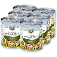 Produktbild von Bellfor Hundefutter Nass mit Huhn Freiland-Menü Getreidefrei Stückchen in Sauce 6x800g - 6 x 800 g
