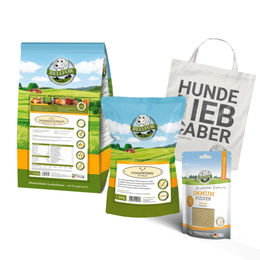 Bellfor Irischer Wolfshund Futter Set für große Hunde mit Hirsch und Insekten getreidefrei und hypoallergen inklusive Pulver für Immunsystem und Verdauung - 4 kg – Bild 1 von 4