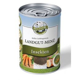 Bellfor Landgut-Menü Hypoallergenes Hundefutter Nass mit Insekten Getreidefrei für Senior Hunde 6 x 400 g - 6 x 400 g – Bild 1 von 9