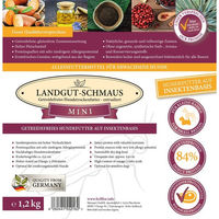 Produktbild von Bellfor Landgut-Schmaus Mini Hypoallergenes Trockenfutter für Hunde mit Insektenprotein Getreidefrei 1,2 kg - 1,2 kg