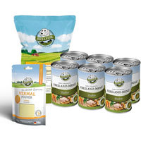 Produktbild von Bellfor Magen-Darm Unterstützung Set für Hunde mit Nassfutter Huhn, Vermal Pulver und Hühnertrockenfleisch getreidefrei und sensitive - 6 x 400 g