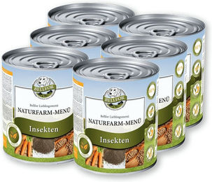 Bellfor Naturfarm-Menü Hypoallergenes Hundefutter Nass mit Insekten Getreidefrei 6 x 800g - 6 x 800 g – Bild 1 von 9