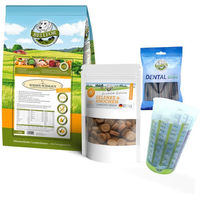 Produktbild von Bellfor Neufundländer Futter Set für Riesenrassen mit getreidefreiem kaltgepresstem Trockenfutter Huhn 4 kg sowie Gelenke & Knochen Complete-Snack 150 g und Dental Sticks 100 g