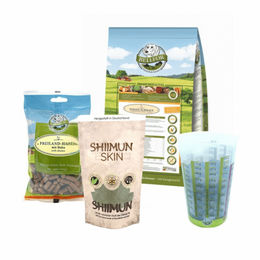 Bellfor Rhodesian Ridgeback Futter Set für Hunde mit Wiesen-Schmaus, Haut & Fell Pulver Huhn und Freiland-Happen, getreidefrei und kaltgepresst, 4,28 kg - 4,29 kg – Bild 1 von 5
