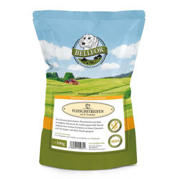 Bellfor Sparset Nr. 11 Hundesnacks Trockenfleischstreifen Mix aus Huhn, Truthahn und Ente ohne Konservierungsstoffe 400 g - 4 x 100 g – Bild 1 von 5