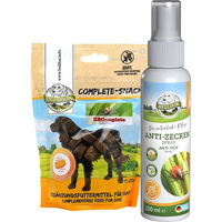 Produktbild von Bellfor ZEComplete Set für Hunde mit Insekten-Funktionssnack und Zeckenspray getreidefrei und sensitive - 300 g