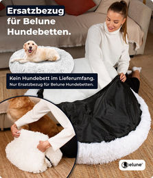 Belune Ersatzbezug für Hundebetten aus Polyester in Braun – Bild 1 von 3