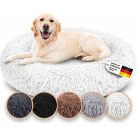Produktbild von Belune Hundebett aus Plüsch mit waschbarem Bezug Weiß XS