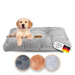 Belune Hundekissen Deluxe aus Wolle Grau Größe M für mittelgroße Hunde – Bild 1 von 8