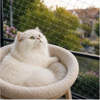 Produktbild von belviona Katzennetz transparent 3x4 m UV-beständig und zuschneidbar mit Zubehör