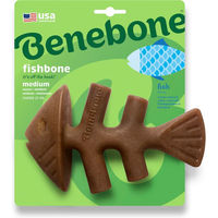 Produktbild von Benebone Fishbone Kauspielzeug für Hunde aus Nylon mit Lachsgeschmack Größe M - 1 Stk.