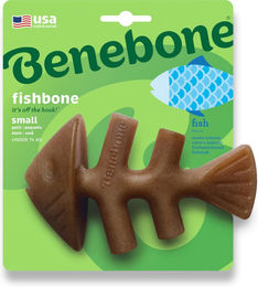 Benebone Fishbone Kauspielzeug für Hunde mit Lachsgeschmack Small für Welpen zur Zahnpflege - 1 Stk. – Bild 1 von 8
