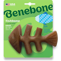 Produktbild von Benebone Fishbone Kauspielzeug für Hunde mit Lachsgeschmack Small für Welpen zur Zahnpflege - 1 Stk.