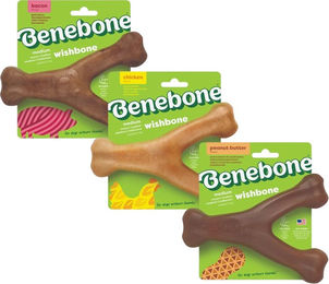 Benebone Wishbone Kauspielzeug Erdnussgeschmack für Hunde Größe Large – Bild 1 von 1
