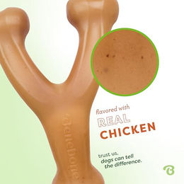 Benebone Wishbone Kauspielzeug für Hunde mit Hühnergeschmack Größe M aus Nylon für Welpen und Erwachsene - 1 Stk. – Bild 1 von 5