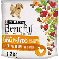 Produktbild von Beneful Tasty Getreidefrei Huhn Hundefutter Adult 3x1,2kg - 3 x 1,2 kg