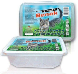 Produktbild von BENEK Katzengras Grasschale zur Unterstützung der Verdauung und gegen Haarballen 150g