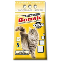 Produktbild von BENEK Super Optimum Katzenstreu Natural unparfümiertes Klumpstreu 5l - 5 l