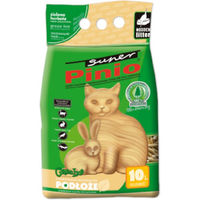 Produktbild von Benek Super Pinio Holzstreu für Katzen mit grünem Tee 10 l - 10 l