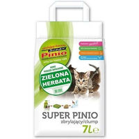 Produktbild von BENEK Super Pinio Holzstreu für Katzen mit Grüner Tee 7l - 7 l