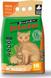 BENEK Super Pinio Holzstreu für Katzen Zitrus 10 l - 10 l – Bild 1 von 2