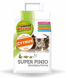 Produktbild von BENEK Super Pinio Holzstreu Zitrone für Katzen Kaninchen und Chinchillas 7 Liter - 7 l