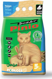 Produktbild von BENEK Super Pinio Katzenstreu Taiga unparfümiertes Holzstreu 5l - 5 l