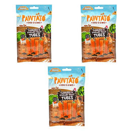 Produktbild von Benevo Pawtato Kauspielzeug für Hunde mit Kurkuma und Chicorée-Wurzel vegan ohne tierisches Protein 90 g - 3 x 90 g