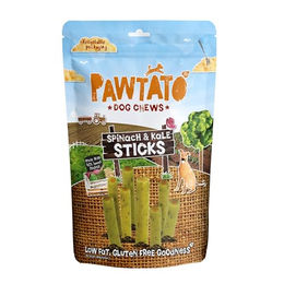 Benevo Veganer Hunde Leckerlie Pawtato Stick Süßkartoffelknochen mit Spinat und Grünkohl 6 x 120 g - 6 x 120 g – Bild 1 von 7