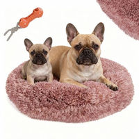 Produktbild von BENNO Hundebett BALU Donutform Rosa 50x50x16 cm mit Kauspielzeug für kleine bis mittlere Hunde