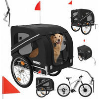 Produktbild von BENNO Hundefahrradanhänger LUNA faltbarer Buggy für Hunde, Katzen, Kaninchen und Meerschweinchen in Schwarz