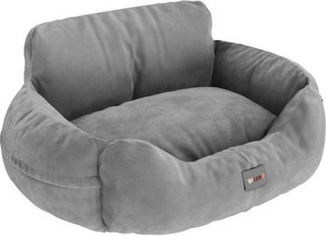 BENNO Hundesitz BUDDY Autositz für Hunde Grau aus Polyester 55x45x30 cm mit rutschfestem Boden und waschbarem Kissen – Bild 1 von 13