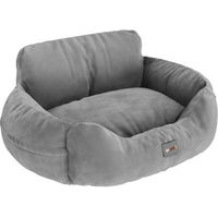 Produktbild von BENNO Hundesitz BUDDY Autositz für Hunde Grau aus Polyester 55x45x30 cm mit rutschfestem Boden und waschbarem Kissen