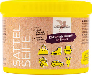 Bense & Eicke Sattelseife mit Schwamm rückfettende Lederpflege 500 ml - 500 ml – Bild 1 von 5