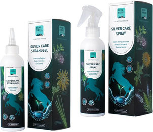 Produktbild von Bergsiegel Silver Care Wundpflege Fellspray und Strahlgel Bundle mit Silber