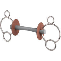 Produktbild von Beris 3 Ring Gebiss Comfortstange Soft 18 mm 120 mm aus Kunststoff in Silber