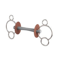 Produktbild von Beris 3-Ring Gebiss mit Comfortstange von Kavalkade GmbH in Silber und Weiß