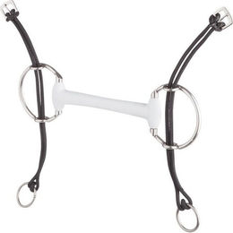 Beris Aufziehtrense Olivenkopfstange SOFT Weiß 130 mm – Bild 1 von 1