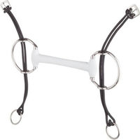 Produktbild von Beris Aufziehtrense Olivenkopfstange SOFT Weiß 130 mm