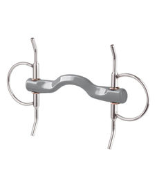 Produktbild von Beris Bits Schenkeltrense Konnex mit Soft Zungenbogen 130 mm 18 mm Stangengebiss Grau
