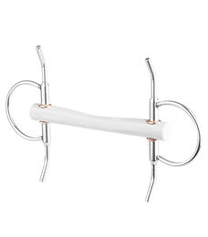 Beris Bits Schenkeltrense mit Comfortstange Soft 18 mm in Weiß – Bild 1 von 3