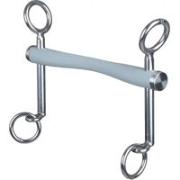 Produktbild von Beris Dressur-Trense mit schmalem Komfortbügel aus Kunststoff in Grau und Silber