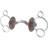 Produktbild von Beris Konnex Gebiss für Pferde mit Zungenfreiheit und 3-Ring-Konstruktion aus Kunststoff in Silber