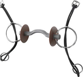 Produktbild von Beris Konnex Mundstückheber für Pferde mit Zungenpassage in Grau