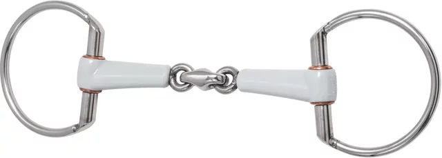 Produktbild von Beris Olivenkopf-Trense für Pferde doppelt gebrochen 125 mm Medium