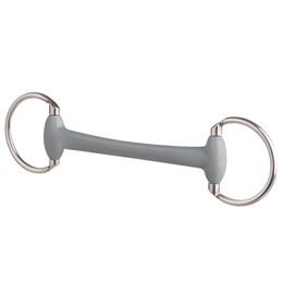 Beris Olivenkopfgebiss Soft für Pferde in Grau 130mm – Bild 1 von 3
