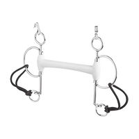 Produktbild von beris Pelham Gebiss mit Olivenkopfstange Lang Soft 130 mm Weiß